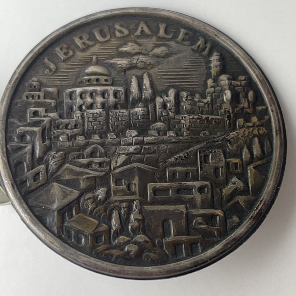 Sterling Silver Pin Clip Vintage Jerusalem - Picture 12 of 13